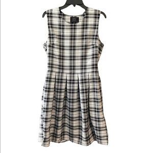 Happy Hour Sz 6 Black Plaid Sleeveless A-Line Britany Spears SchoolGirl Dress